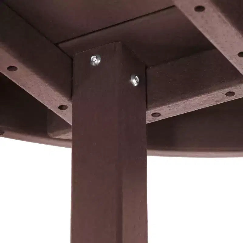 WestinTrends Malibu Tavolo da Pranzo Rotondo da Esterno per Bambini in HDPE, Largo 38 Pollici