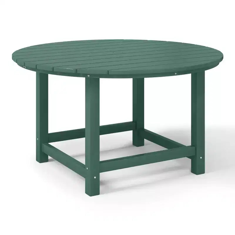 WestinTrends Malibu Tavolo da Pranzo Rotondo da Esterno per Bambini in HDPE, Largo 38 Pollici
