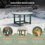 WestinTrends Malibu Tavolo da Pranzo Rotondo da Esterno per Bambini in HDPE, Largo 38 Pollici