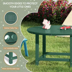 WestinTrends Malibu Tavolo da Pranzo Rotondo da Esterno per Bambini in HDPE, Largo 38 Pollici
