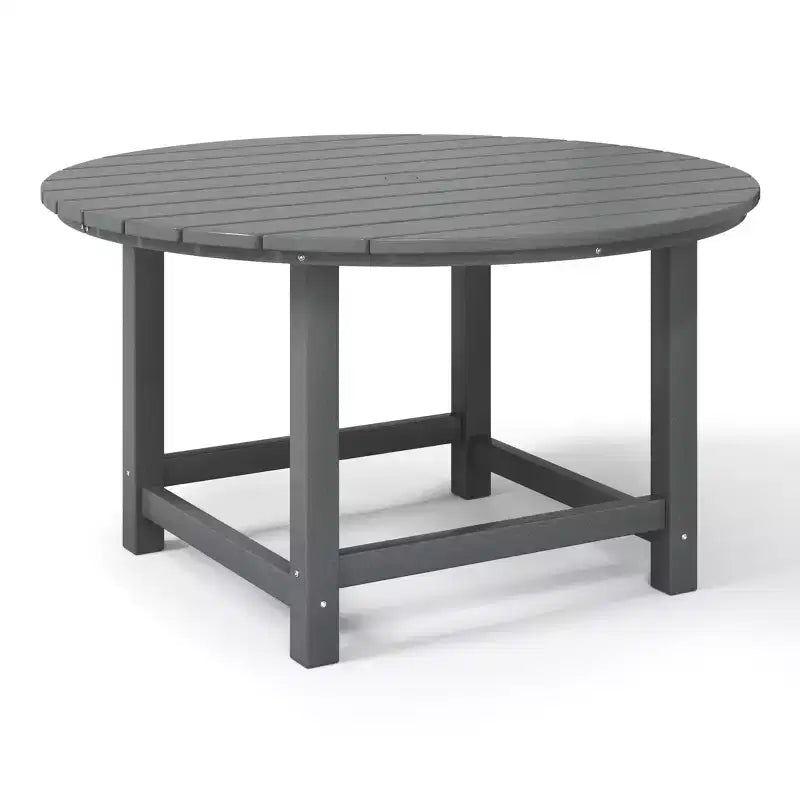 WestinTrends Malibu Tavolo da Pranzo Rotondo da Esterno per Bambini in HDPE, Largo 38 Pollici