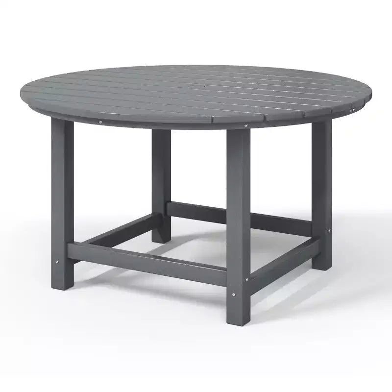 WestinTrends Malibu Tavolo da Pranzo Rotondo da Esterno per Bambini in HDPE, Largo 38 Pollici