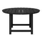 WestinTrends Malibu Tavolo da Pranzo Rotondo da Esterno per Bambini in HDPE, Largo 38 Pollici
