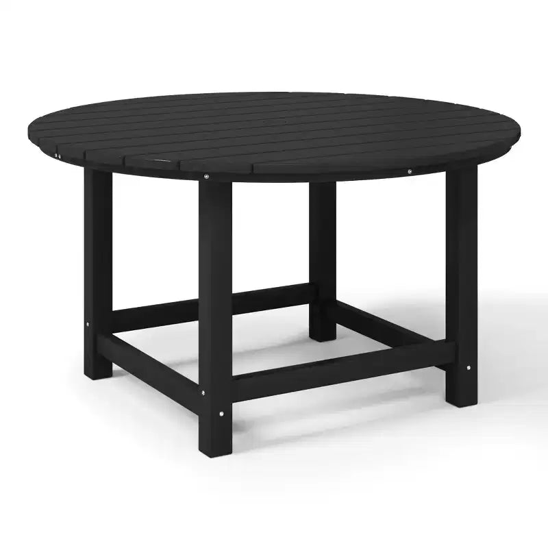 WestinTrends Malibu Tavolo da Pranzo Rotondo da Esterno per Bambini in HDPE, Largo 38 Pollici