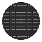 WestinTrends Malibu Tavolo da Pranzo Rotondo da Esterno per Bambini in HDPE, Largo 38 Pollici
