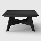 WestinTrends Avalon Modern Low Outdoor Patio Square HDPE Coffee Table