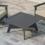 WestinTrends Avalon Table basse carrée d'extérieur moderne en PEHD