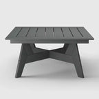 WestinTrends Avalon Table basse carrée d'extérieur moderne en PEHD