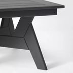 WestinTrends Avalon Table basse carrée d'extérieur moderne en PEHD