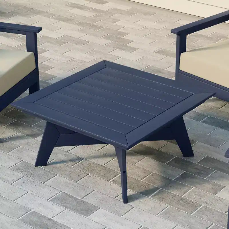 WestinTrends Avalon Table basse carrée d'extérieur moderne en PEHD