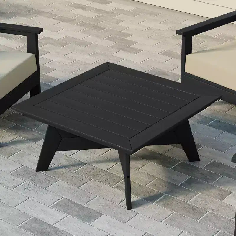 WestinTrends Avalon Table basse carrée d'extérieur moderne en PEHD