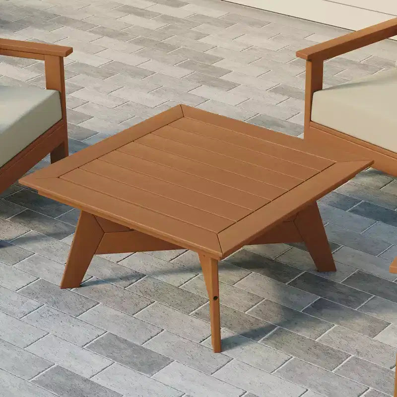 WestinTrends Avalon Table basse carrée d'extérieur moderne en PEHD