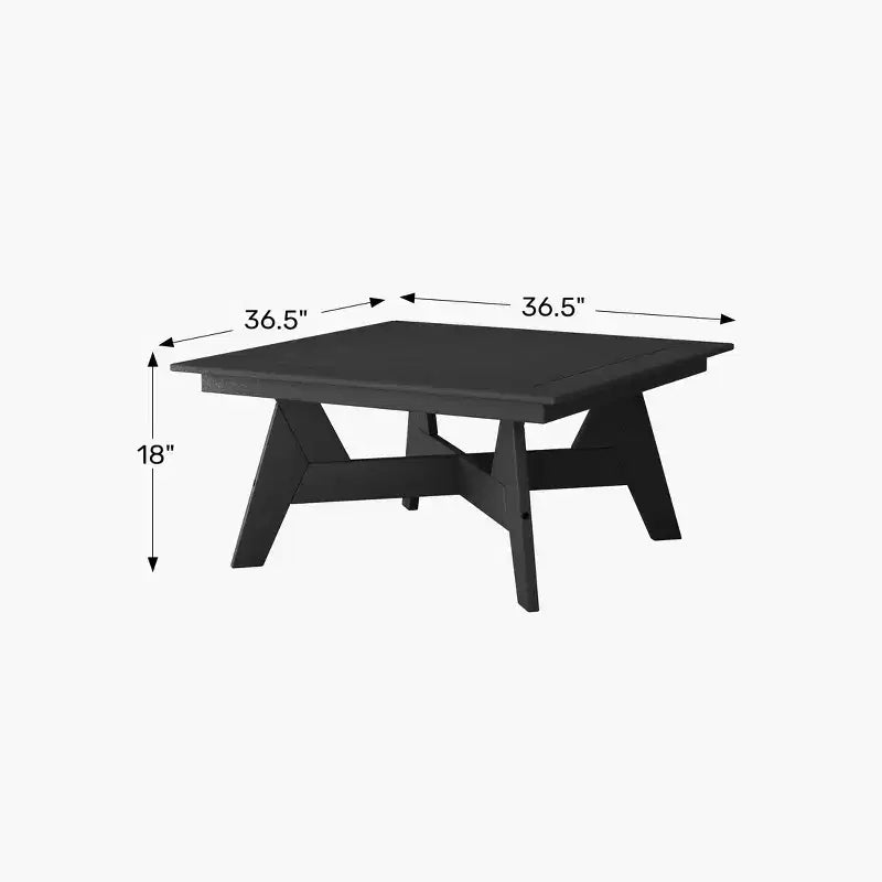 WestinTrends Avalon Table basse carrée d'extérieur moderne en PEHD