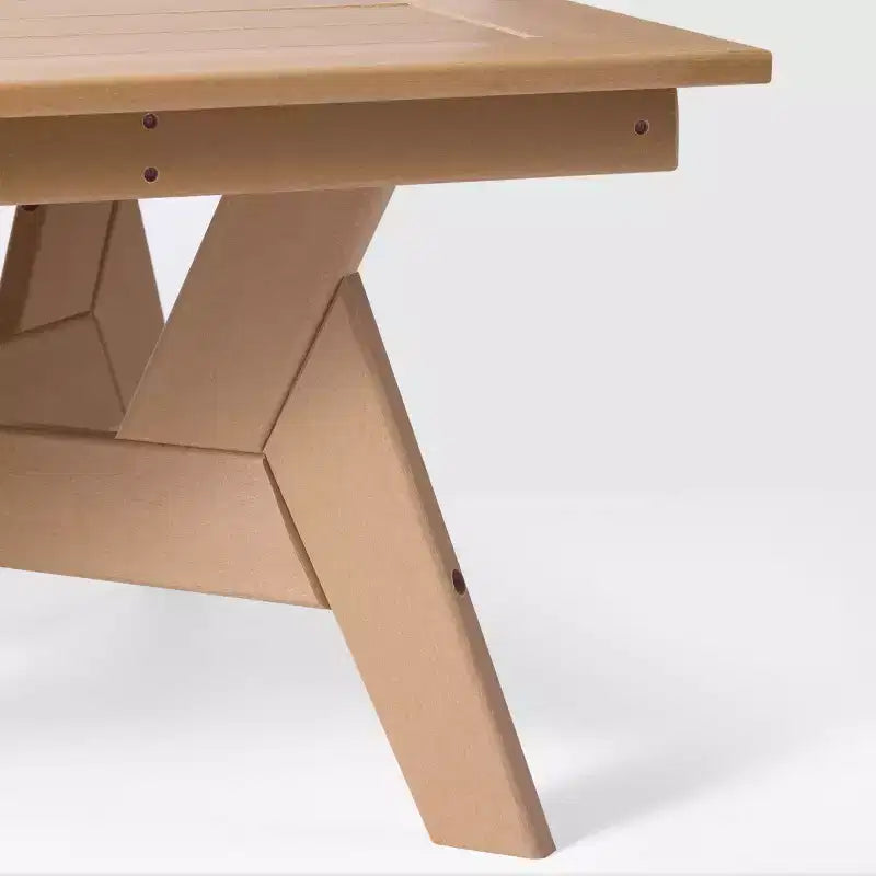 WestinTrends Avalon Table basse carrée d'extérieur moderne en PEHD