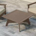 WestinTrends Avalon Table basse carrée d'extérieur moderne en PEHD