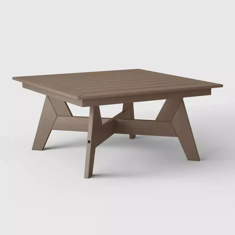WestinTrends Avalon Table basse carrée d'extérieur moderne en PEHD