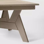 WestinTrends Avalon Table basse carrée d'extérieur moderne en PEHD