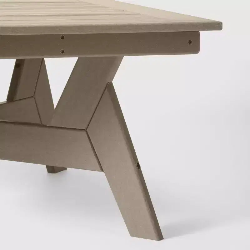 WestinTrends Avalon Table basse carrée d'extérieur moderne en PEHD