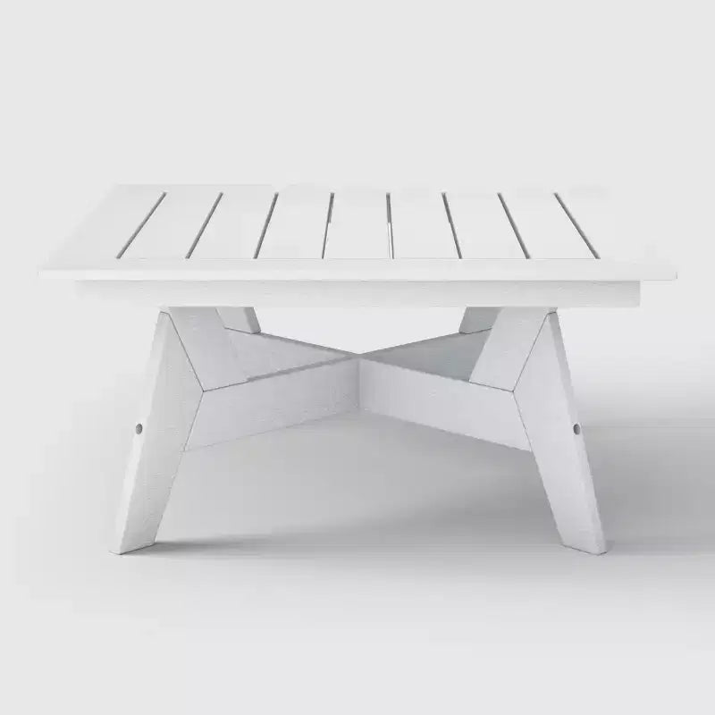WestinTrends Avalon Table basse carrée d'extérieur moderne en PEHD