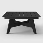 WestinTrends Avalon Table basse carrée d'extérieur moderne en PEHD