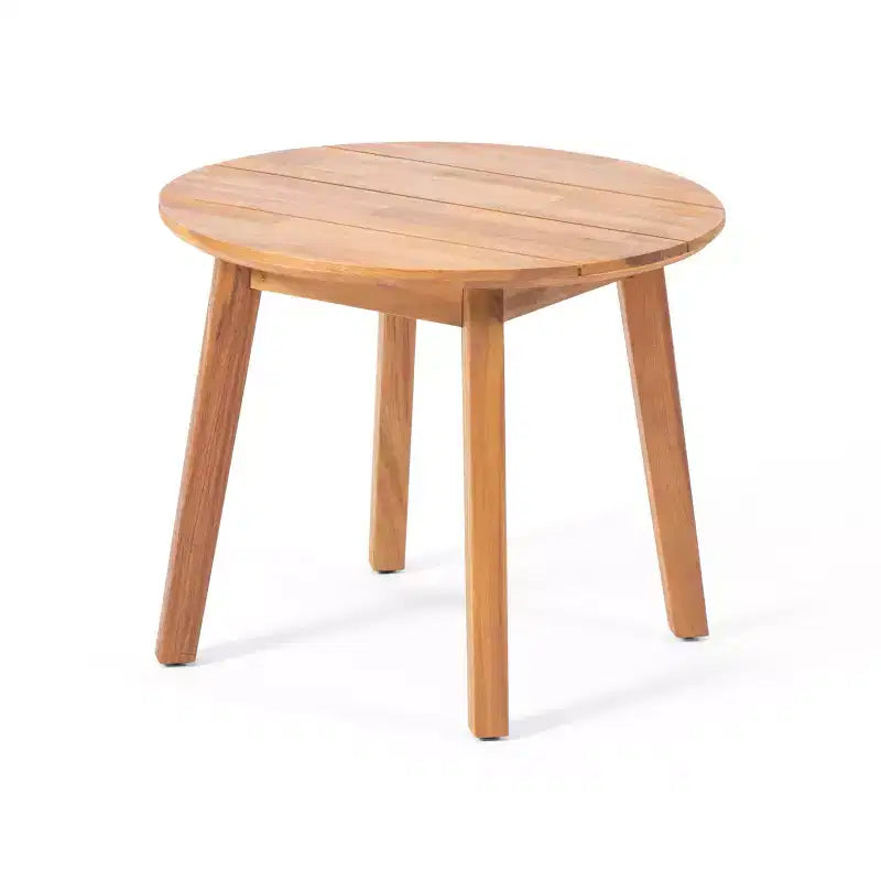 GDFStudio Burrough Outdoor Acacia Wood Side Table, Teak
