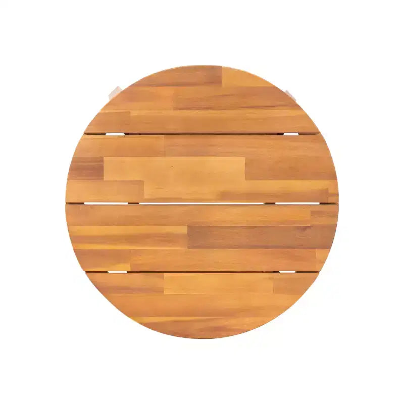 Table d'appoint d'extérieur Burrough en bois d'acacia de GDFStudio, Teck