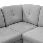 Sperimenta un Comfort Ineguagliabile con il Nostro Elegante Divano Sezionale a L in Tessuto Grigio