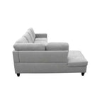 Sperimenta un Comfort Ineguagliabile con il Nostro Elegante Divano Sezionale a L in Tessuto Grigio