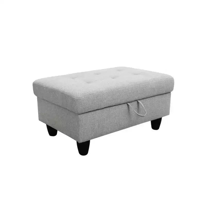 Sperimenta un Comfort Ineguagliabile con il Nostro Elegante Divano Sezionale a L in Tessuto Grigio
