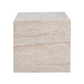 Christopher Knight Home Genevra Outdoor Square Shape Travertine Lightweight Concrete Side Table