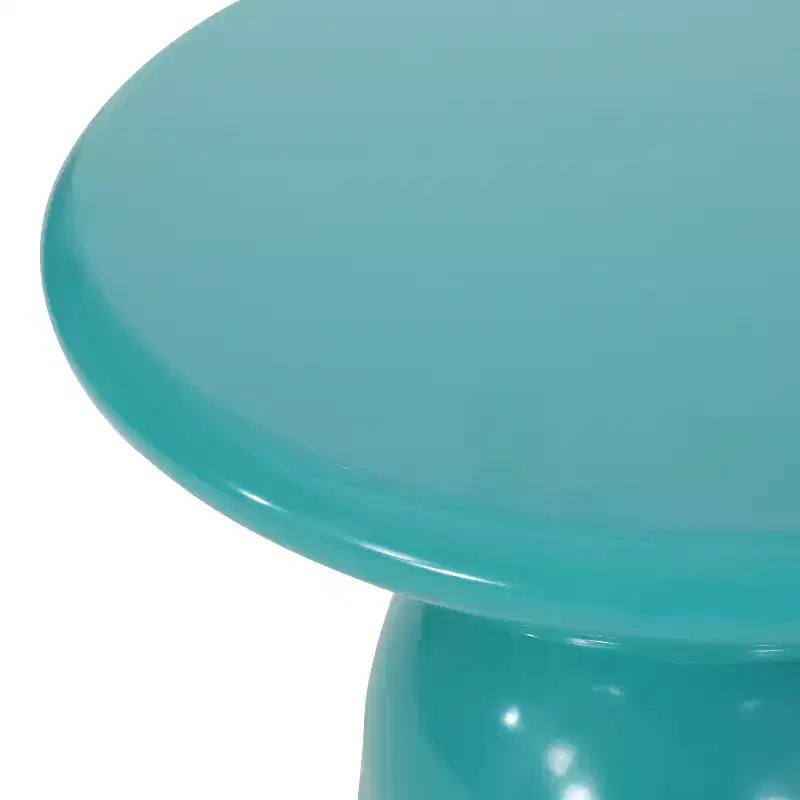 GDFStudio Soto Moderno Tavolino da Esterno con Piedistallo in Ferro (Set di 2)