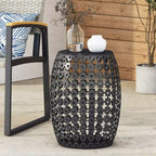 GDFStudio Wichita Modern Outdoor Metal Side Table