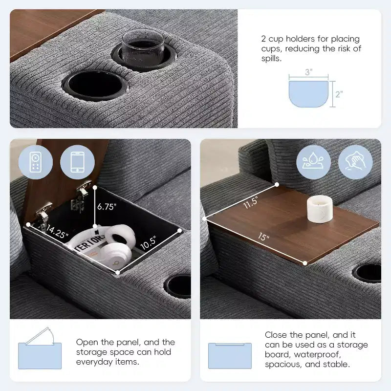 Divano componibile Whisen Modern Chenille a 4 posti con pouf, divano a nuvola a L con cuscini decorativi