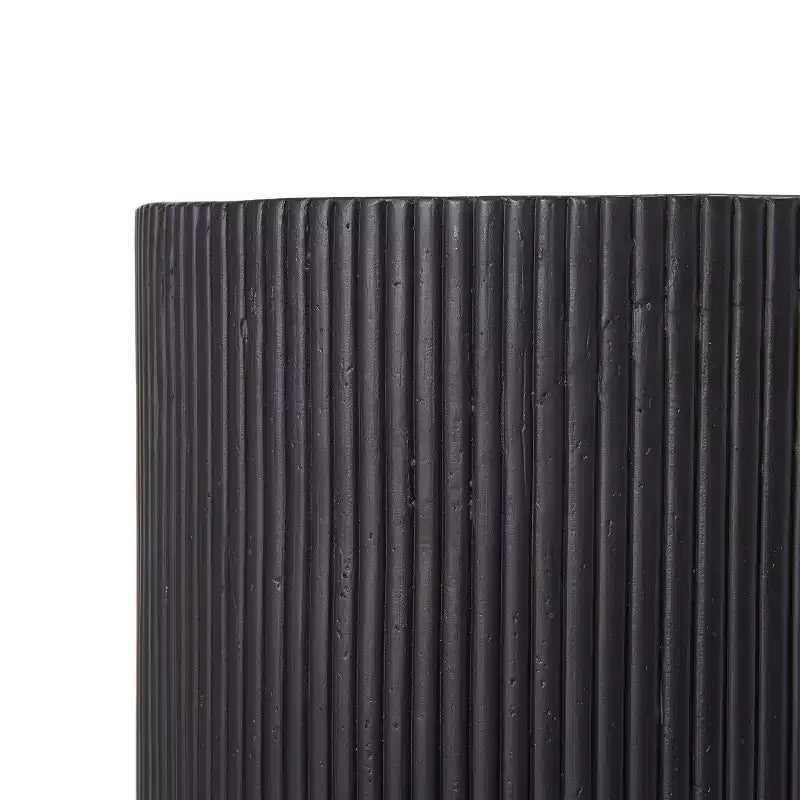 Christopher Knight Home Hamid Table d'appoint cylindrique minimaliste nervurée en béton léger