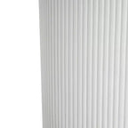 Christopher Knight Home Hamid Table d'appoint cylindrique minimaliste nervurée en béton léger