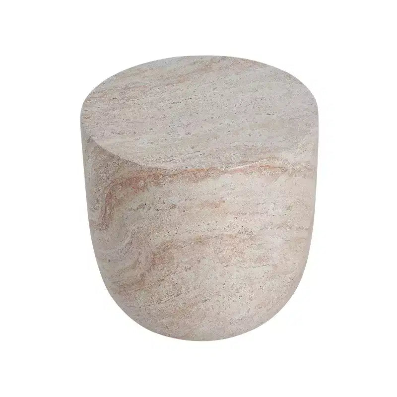 Christopher Knight Home Susie Tavolino da Esterno Moderno a Barilotto in Cemento Leggero