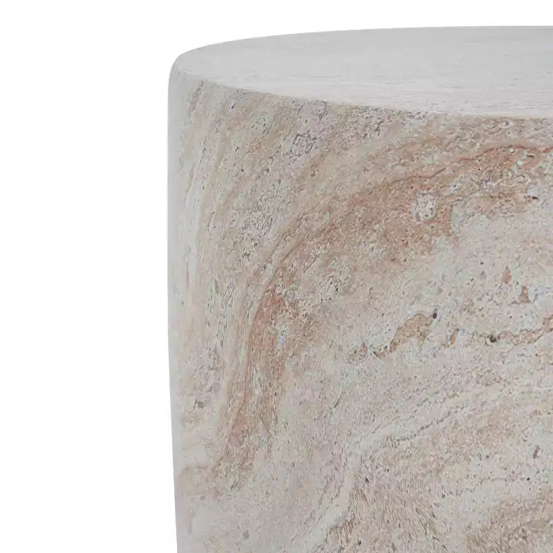 Christopher Knight Home Susie Tavolino da Esterno Moderno a Barilotto in Cemento Leggero