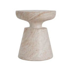 Christopher Knight Home Selene Tavolino da Esterno Moderno in Calcestruzzo Leggero con Base a Piedistallo