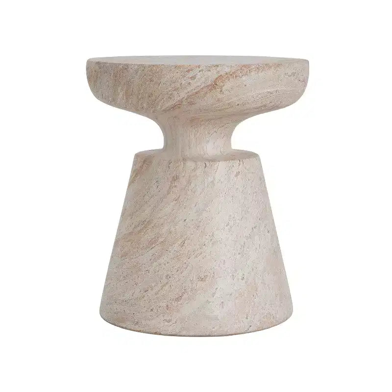 Christopher Knight Home Selene Tavolino da Esterno Moderno in Calcestruzzo Leggero con Base a Piedistallo