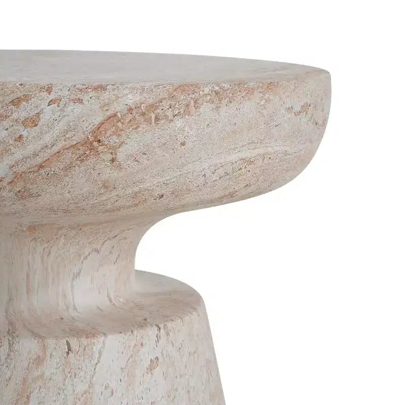 Christopher Knight Home Selene Tavolino da Esterno Moderno in Calcestruzzo Leggero con Base a Piedistallo