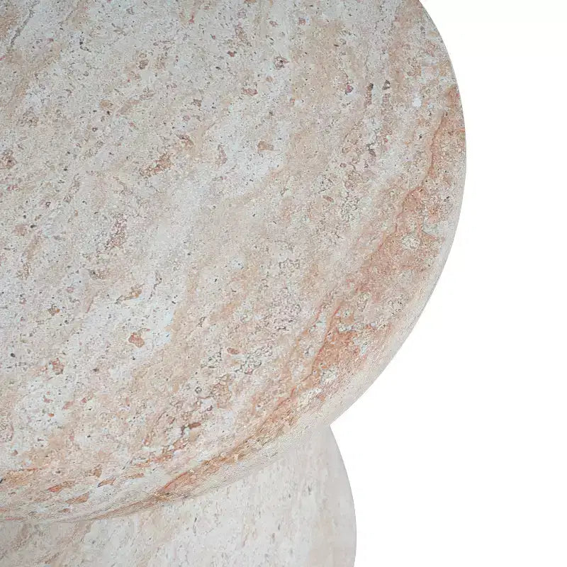 Christopher Knight Home Selene Tavolino da Esterno Moderno in Calcestruzzo Leggero con Base a Piedistallo