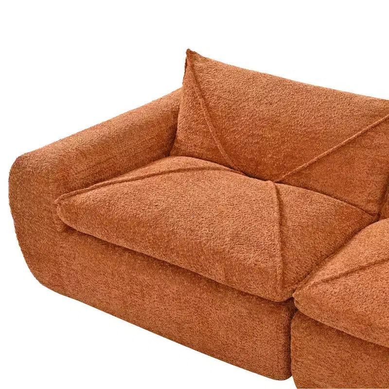 Divano Letto Modulare 4 Posti Whisen 116, Ampia Imbottitura in Schiuma, Sicuro per Anziani/Bambini, Nessun Montaggio, Combinazione Libera