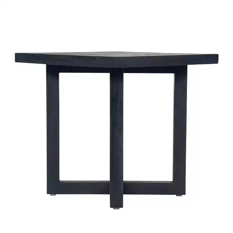 Christopher Knight Home Winona Tavolino da Esterno Quadrato Rustico con Pannello a Doghe in Legno di Acacia e Base a Croce