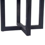 Christopher Knight Home Winona Tavolino da Esterno Quadrato Rustico con Pannello a Doghe in Legno di Acacia e Base a Croce