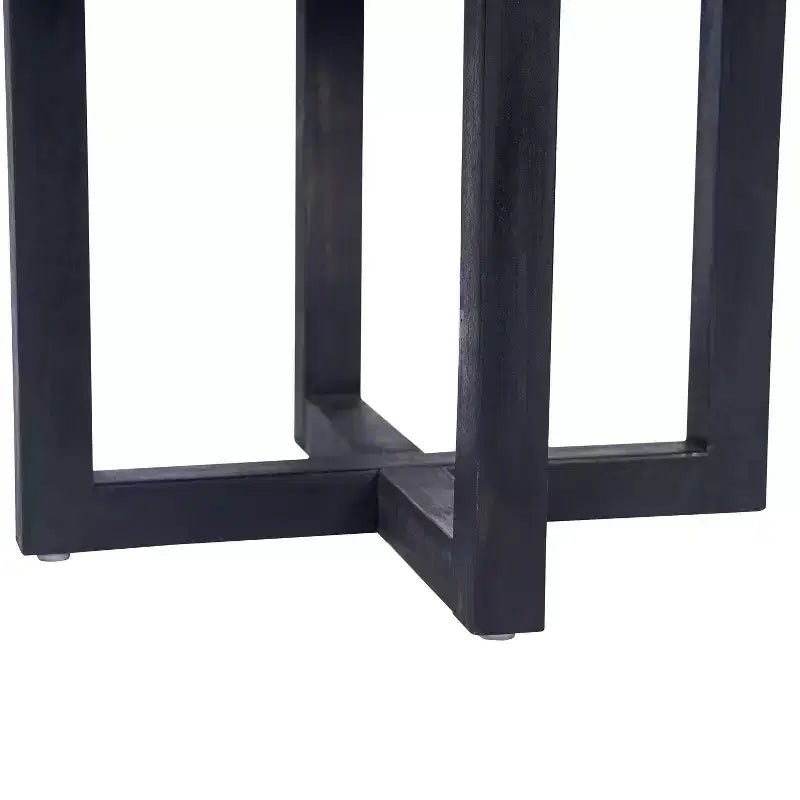 Christopher Knight Home Winona Tavolino da Esterno Quadrato Rustico con Pannello a Doghe in Legno di Acacia e Base a Croce