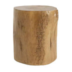 Christopher Knight Home Dorothy Tavolino d'Appoggio da Esterno in Legno Intagliato a Mano a Forma di Ceppo, in Cemento Leggero