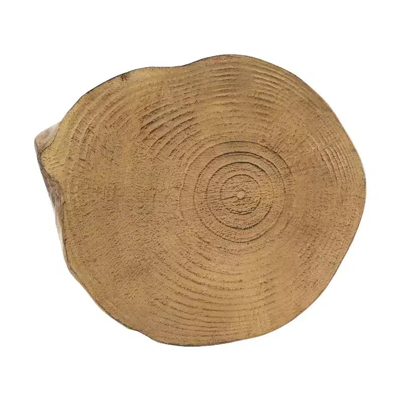 Christopher Knight Home Dorothy Tavolino d'Appoggio da Esterno in Legno Intagliato a Mano a Forma di Ceppo, in Cemento Leggero