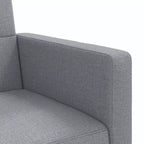 vidaXL Divano letto Divanetto Convertibile con Cuscini per Studio Tessuto - Grigio Chiaro