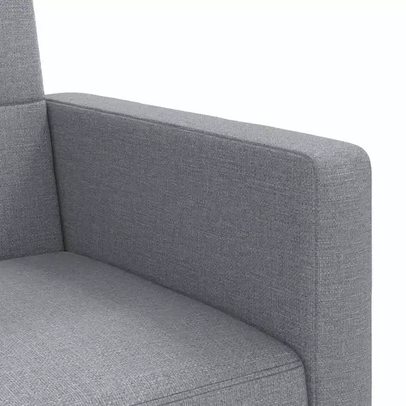 vidaXL Divano letto Divanetto Convertibile con Cuscini per Studio Tessuto - Grigio Chiaro