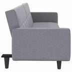 vidaXL Divano letto Divanetto Convertibile con Cuscini per Studio Tessuto - Grigio Chiaro